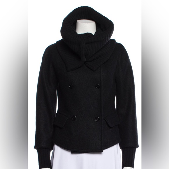 MaxMara Black Alpaca JacketSize 4Classic + Luxe